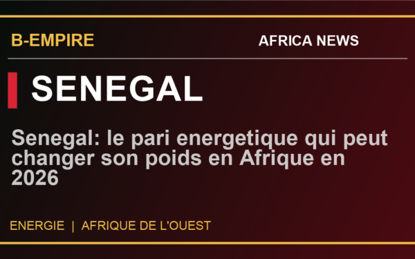 Senegal: le pari energetique qui peut changer son poids en Afrique en 2026