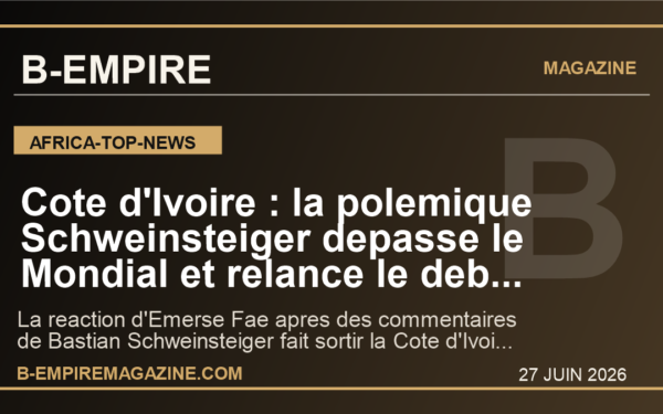 Cote d'Ivoire : la polemique Schweinsteiger depasse le Mondial et relance le debat sur la facon dont l'Afrique est racontee dans le football