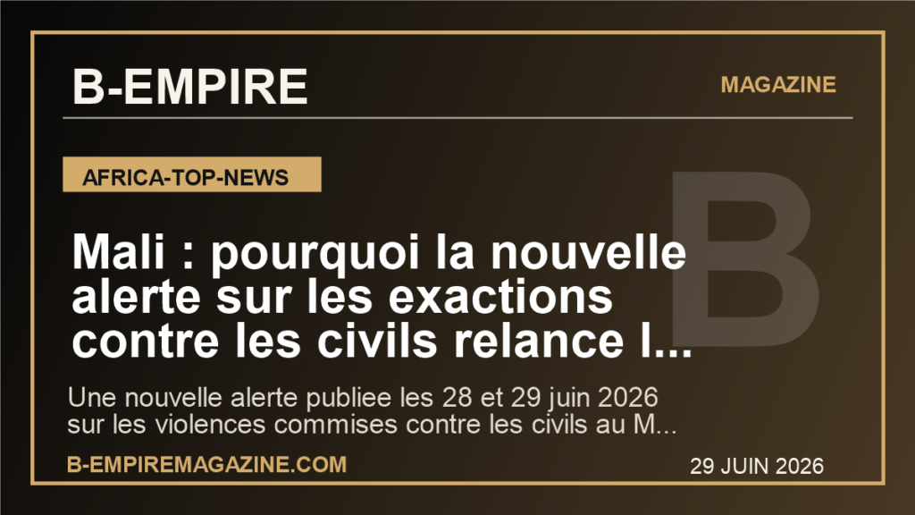Mali : pourquoi la nouvelle alerte sur les exactions contre les civils relance la question de l'impunite au Sahel