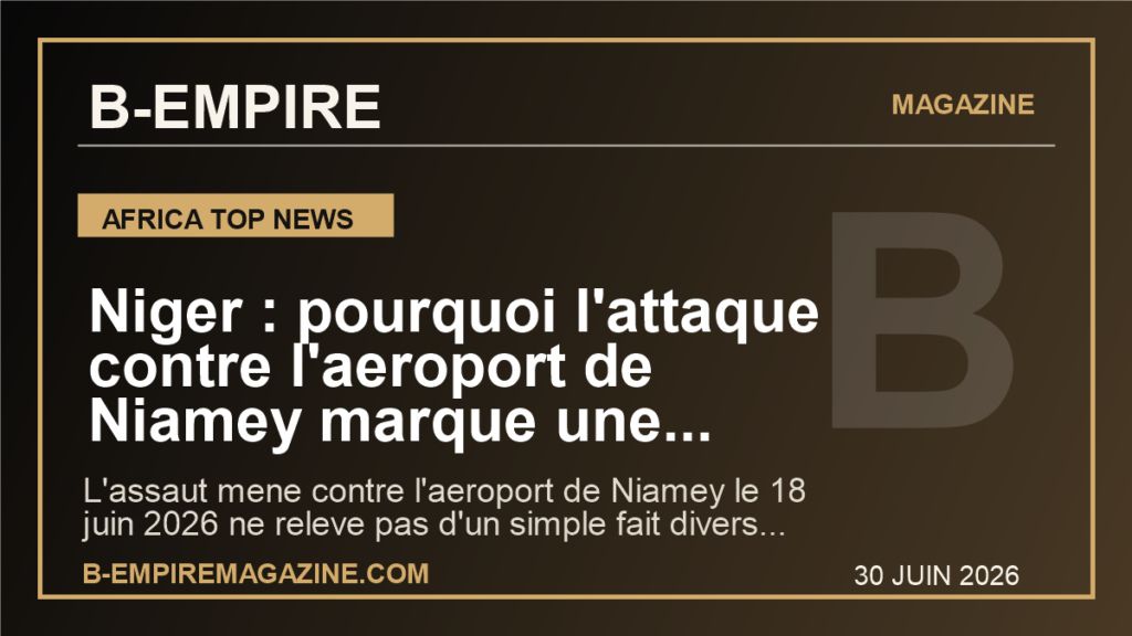 Niger : pourquoi l'attaque contre l'aeroport de Niamey marque une nouvelle phase de la guerre au Sahel