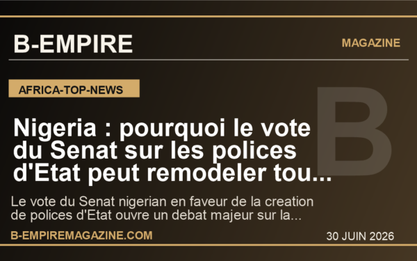 Nigeria : pourquoi le vote du Senat sur les polices d'Etat peut remodeler toute la bataille contre l'insecurite