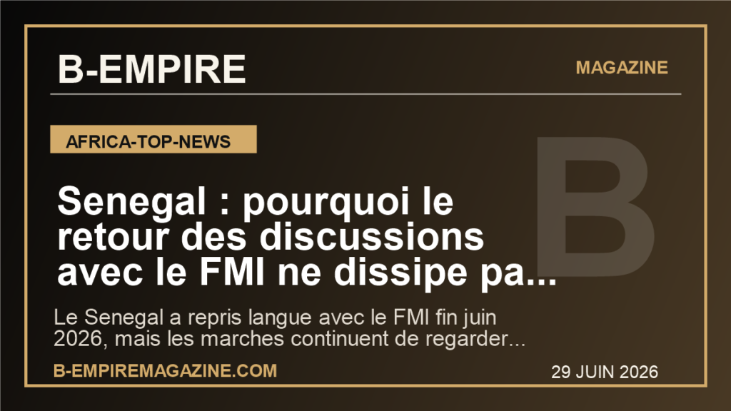 Senegal : pourquoi le retour des discussions avec le FMI ne dissipe pas encore le risque de restructuration de la dette