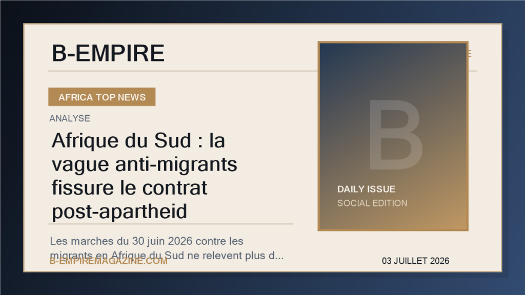 Afrique du Sud : la vague anti-migrants fissure le contrat post-apartheid