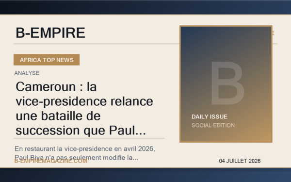 Cameroun : la vice-presidence relance une bataille de succession que Paul Biya ne peut plus tenir hors champ