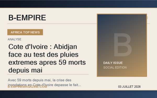 Cote d'Ivoire : Abidjan face au test des pluies extremes apres 59 morts depuis mai