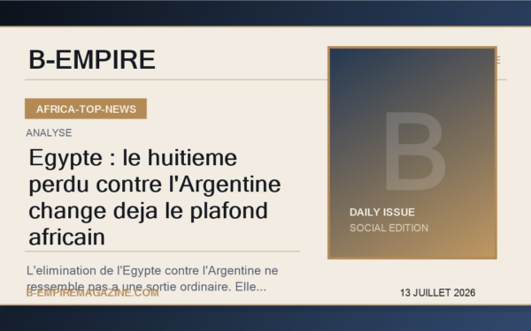 Egypte : le huitieme perdu contre l'Argentine change deja le plafond africain