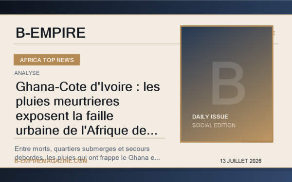 Ghana-Cote d'Ivoire : les pluies meurtrieres exposent la faille urbaine de l'Afrique de l'Ouest