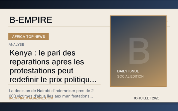 Kenya : le pari des reparations apres les protestations peut redefinir le prix politique de la violence d'Etat