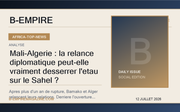 Mali-Algerie : la relance diplomatique peut-elle vraiment desserrer l'etau sur le Sahel ?