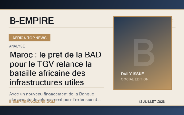 Maroc : le pret de la BAD pour le TGV relance la bataille africaine des infrastructures utiles