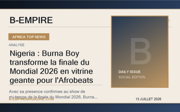 Nigeria : Burna Boy transforme la finale du Mondial 2026 en vitrine geante pour l'Afrobeats