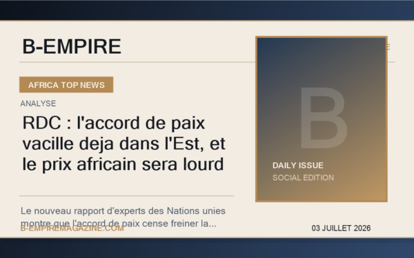 RDC : l'accord de paix vacille deja dans l'Est, et le prix africain sera lourd