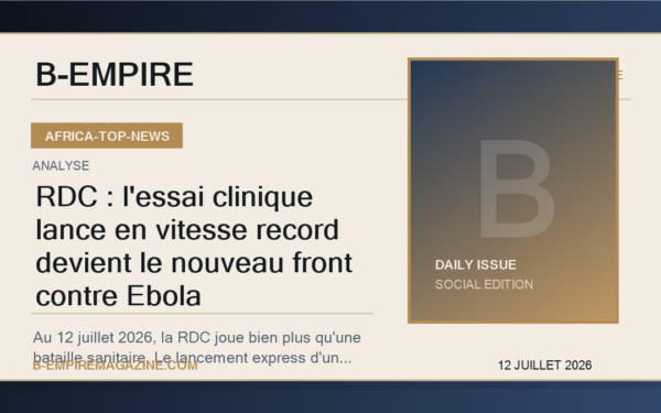 RDC : l'essai clinique lance en vitesse record devient le nouveau front contre Ebola