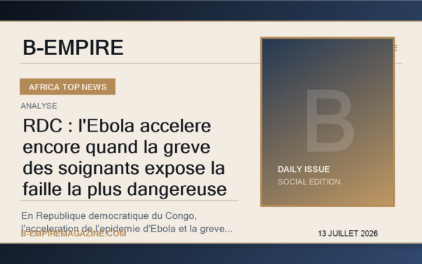 RDC : l'Ebola accelere encore quand la greve des soignants expose la faille la plus dangereuse