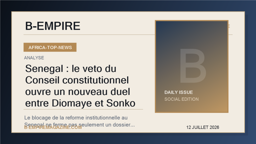 Senegal : le veto du Conseil constitutionnel ouvre un nouveau duel entre Diomaye et Sonko