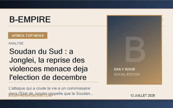Soudan du Sud : a Jonglei, la reprise des violences menace deja l'election de decembre