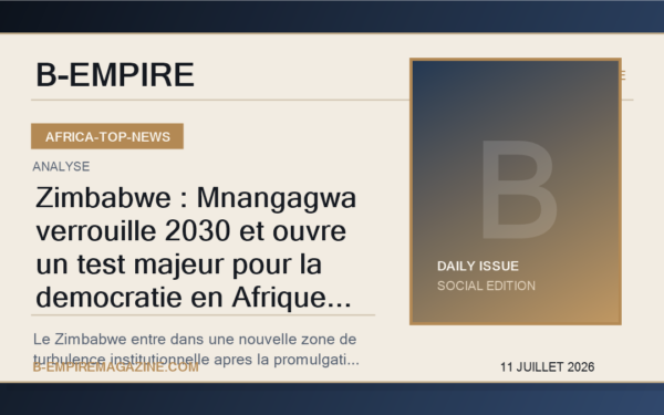 Zimbabwe : Mnangagwa verrouille 2030 et ouvre un test majeur pour la democratie en Afrique australe