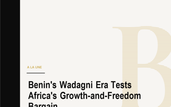 Benin's Wadagni Era Tests Africa's Growth-and-Freedom Bargain