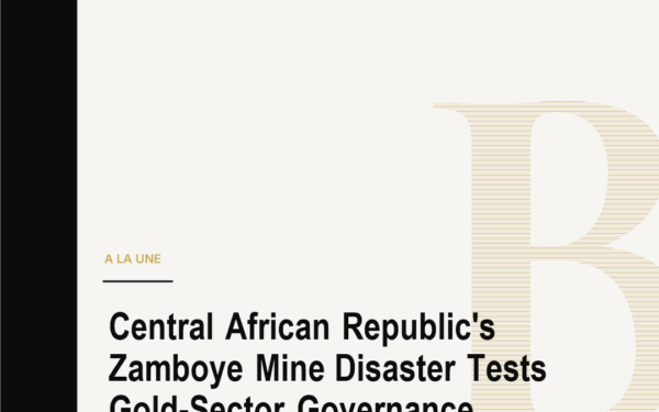 Central African Republic's Zamboye Mine Disaster Tests Gold-Sector Governance