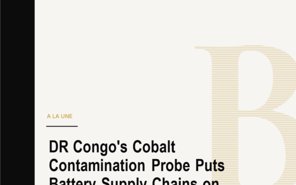 DR Congo's Cobalt Contamination Probe Puts Battery Supply Chains on Notice