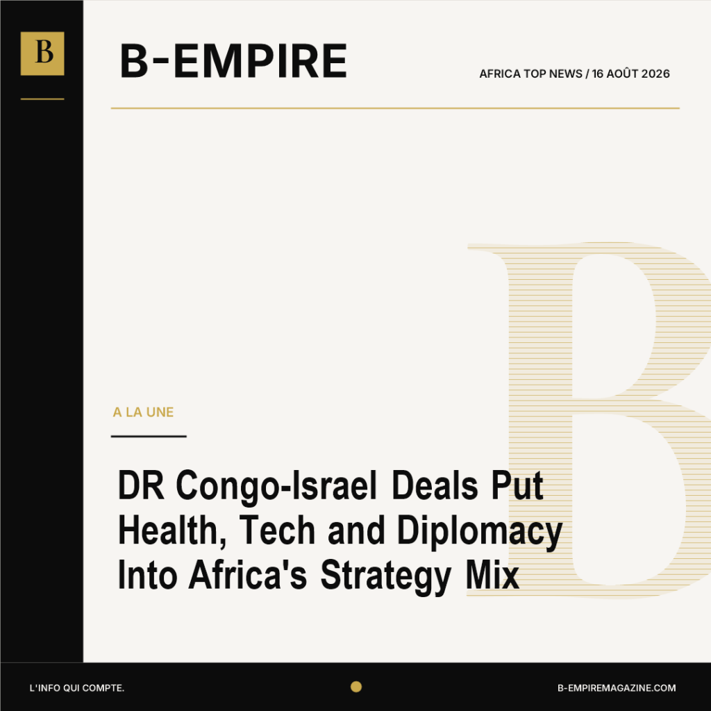 DR Congo-Israel Deals Put Health, Tech and Diplomacy Into Africa's Strategy Mix