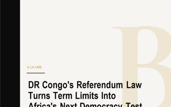 DR Congo's Referendum Law Turns Term Limits Into Africa's Next Democracy Test