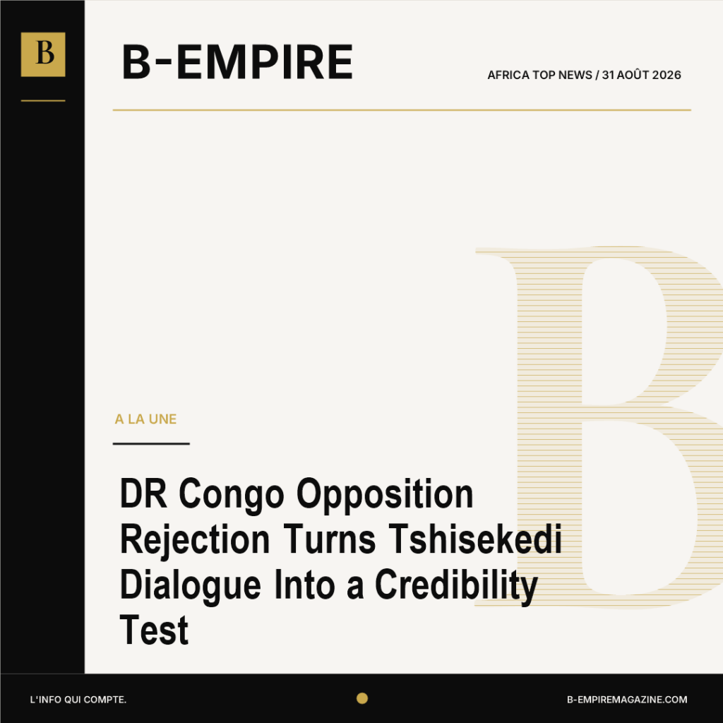 DR Congo Opposition Rejection Turns Tshisekedi Dialogue Into a Credibility Test