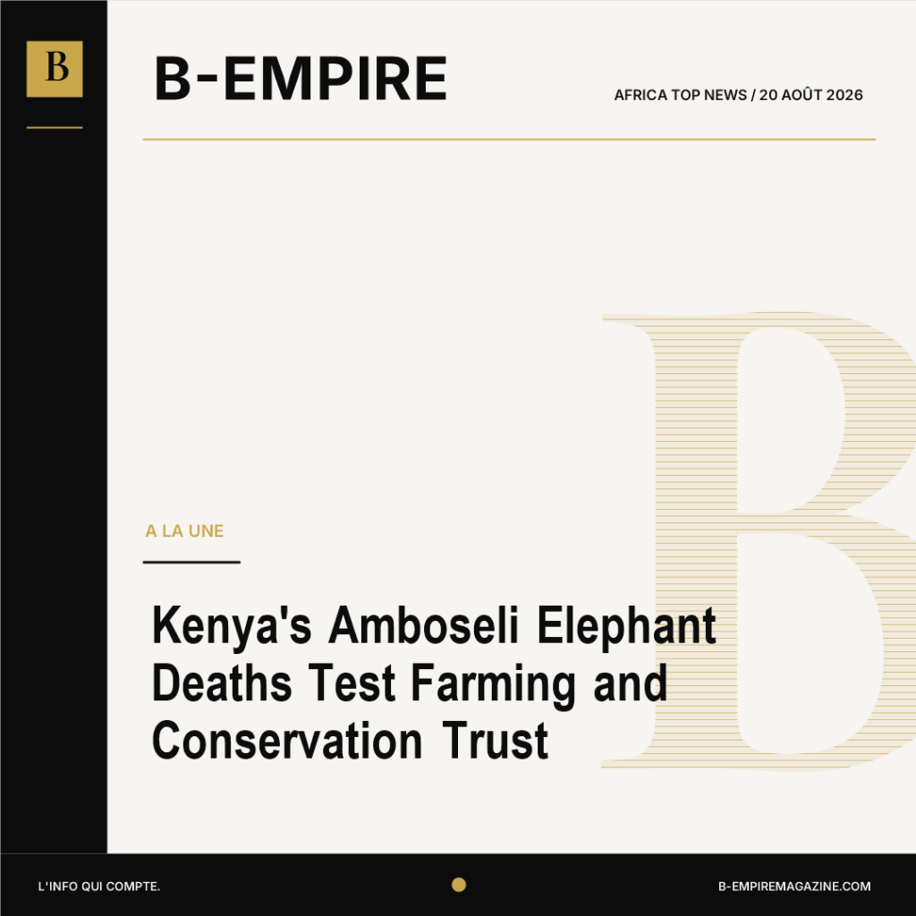 Kenya's Amboseli Elephant Deaths Test Farming and Conservation Trust
