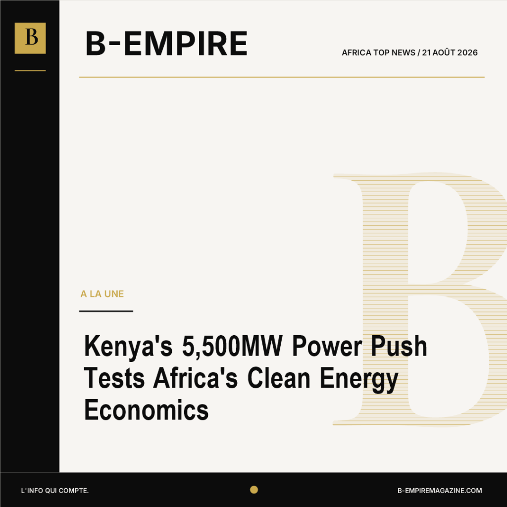 Kenya's 5,500MW Power Push Tests Africa's Clean Energy Economics