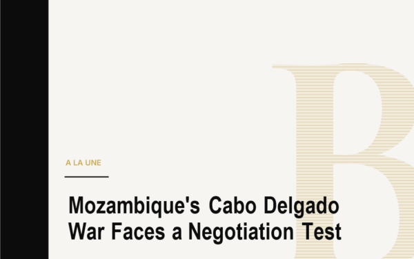 Mozambique's Cabo Delgado War Faces a Negotiation Test