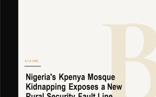 Nigeria's Kpenya Mosque Kidnapping Exposes a New Rural Security Fault Line