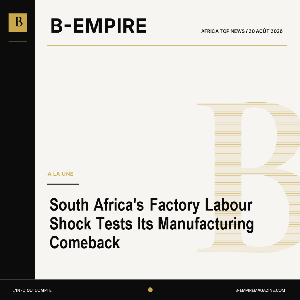 South Africa's Factory Labour Shock Tests Its Manufacturing Comeback