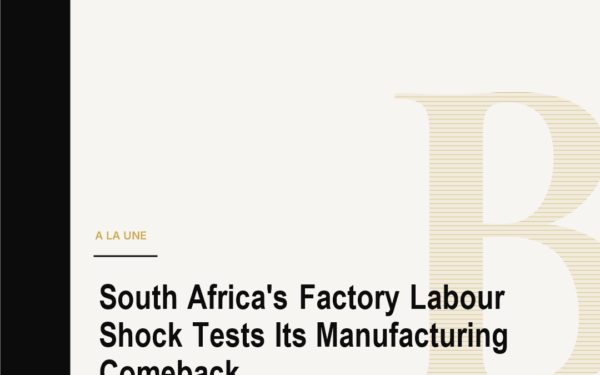 South Africa's Factory Labour Shock Tests Its Manufacturing Comeback