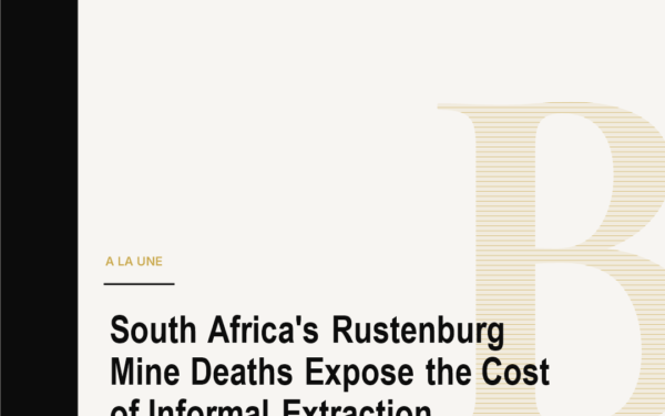 South Africa's Rustenburg Mine Deaths Expose the Cost of Informal Extraction