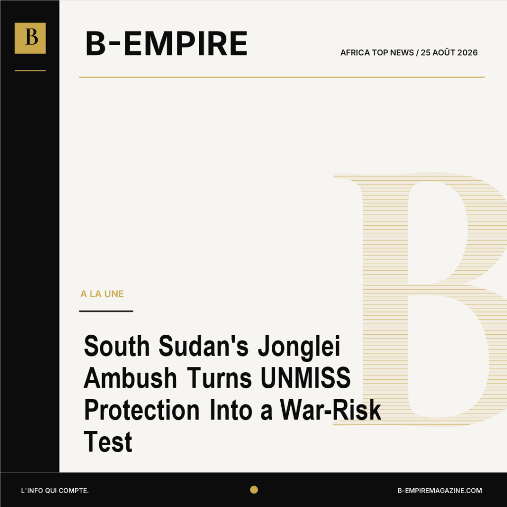 South Sudan's Jonglei Ambush Turns UNMISS Protection Into a War-Risk Test