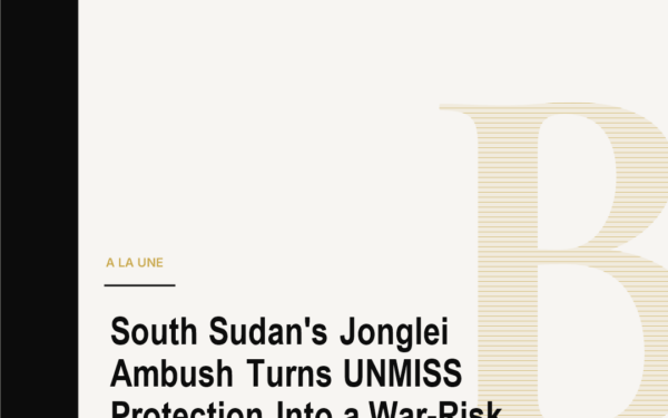 South Sudan's Jonglei Ambush Turns UNMISS Protection Into a War-Risk Test