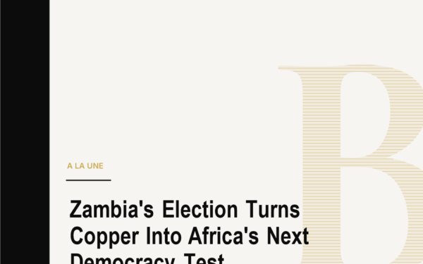 Zambia's Election Turns Copper Into Africa's Next Democracy Test