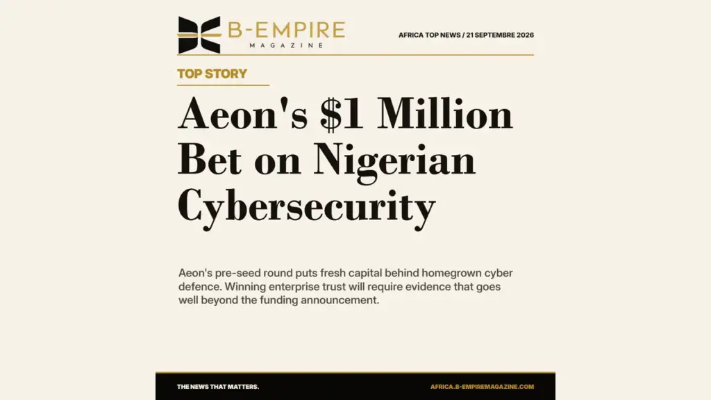 Aeon's $1 Million Round Tests Nigeria's Market for Homegrown Cybersecurity
