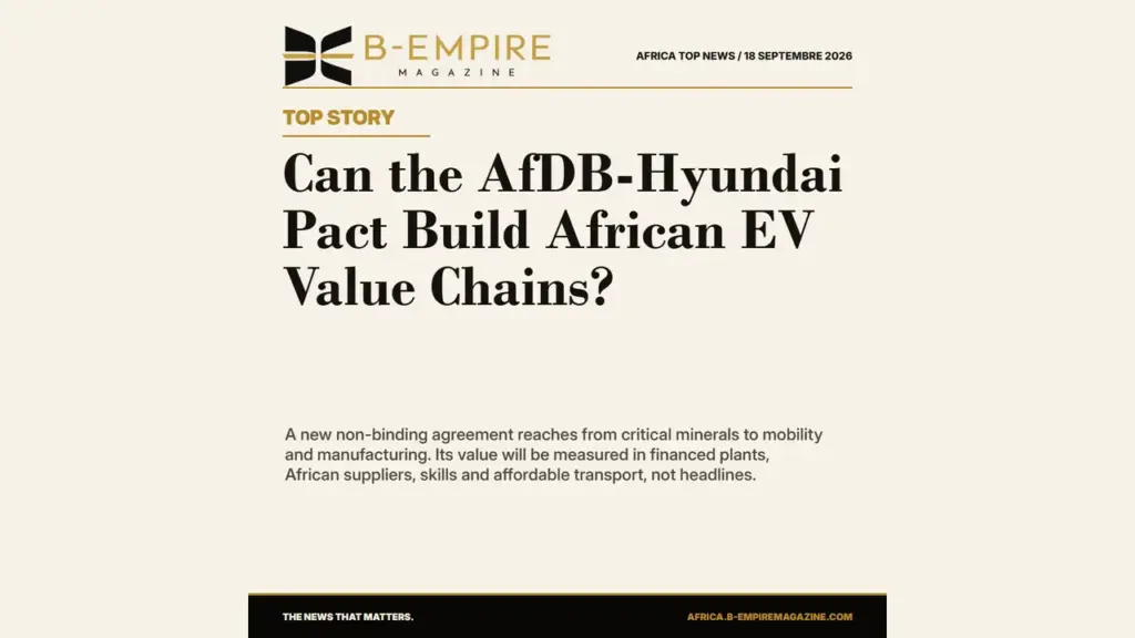 The AfDB-Hyundai Pact Is a Test of Africa's EV Industrial Strategy