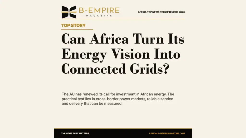 African Union Puts Power Networks at the Centre of Africa's Growth Agenda