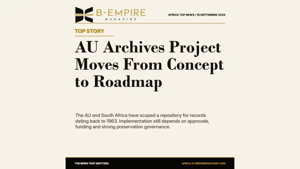 African Union and South Africa Set Roadmap to Preserve Six Decades of AU Records