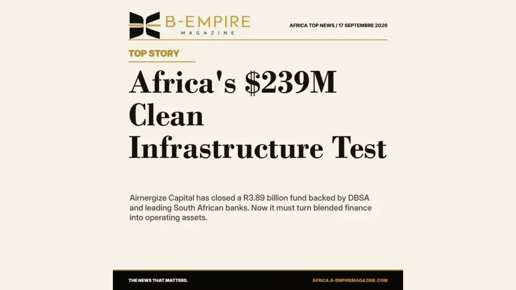 Airnergize's $239 Million Fund Tests Blended Finance for African Infrastructure