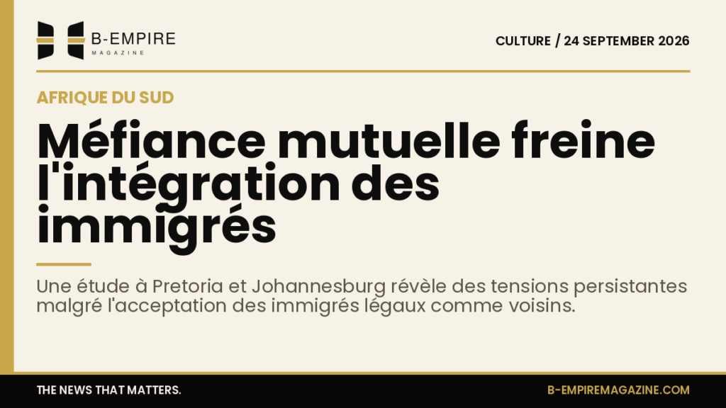 South African Study Finds Mutual Suspicion Undermines Immigrant Integration