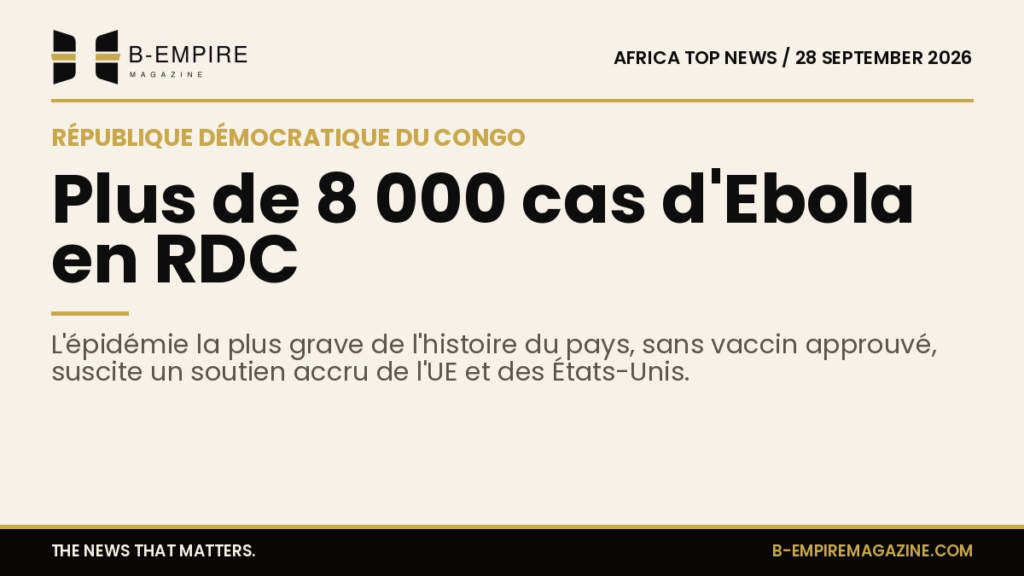 DR Congo Ebola cases exceed 8,000 amid new EU and US aid pledges