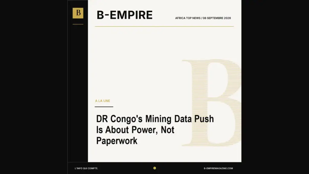 DR Congo's Mining Data Push Is About Power, Not Paperwork