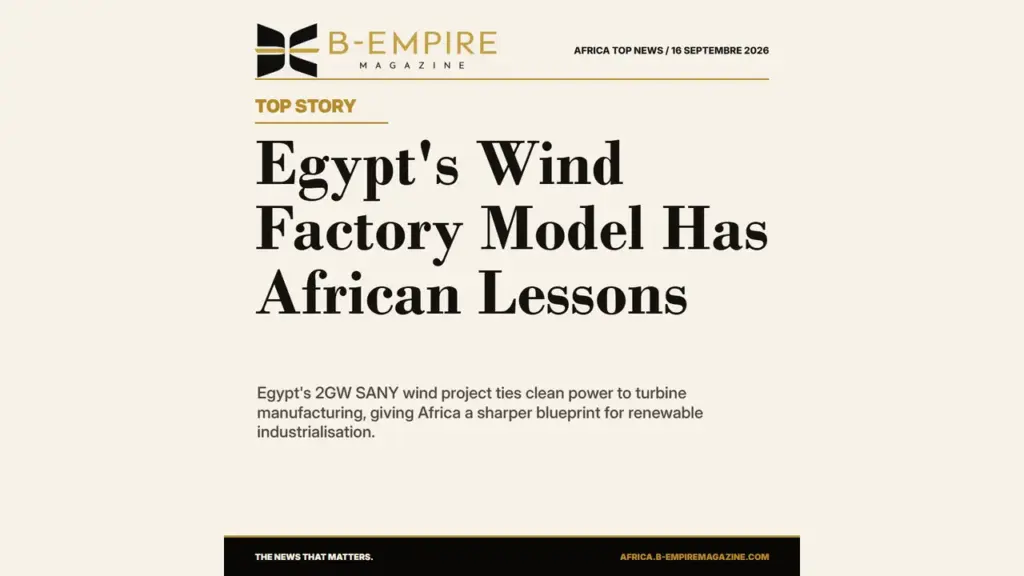 Egypt's Wind Factory Push Gives Africa a Clean-Power Playbook