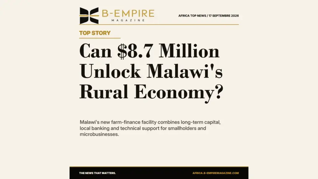 Malawi’s $8.7 Million Farm Finance Deal Targets the Credit Gap Behind Rural Poverty