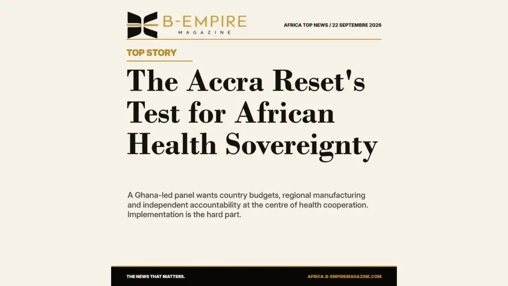 Ghana's Accra Reset Sets a Health Sovereignty Test for Africa