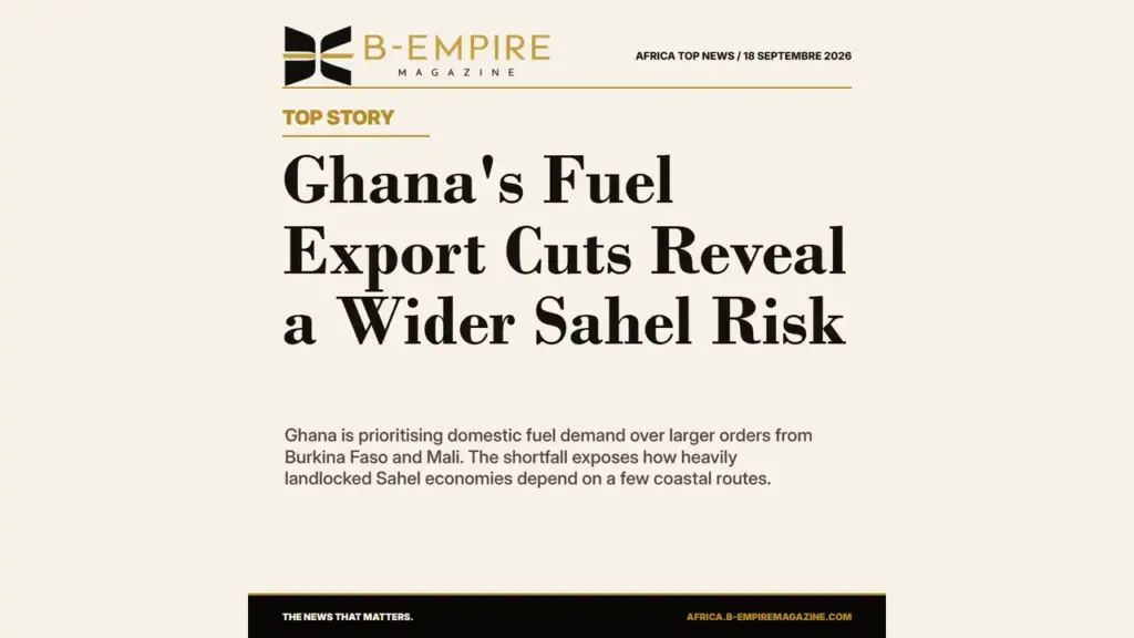 Ghana's Fuel Export Cuts Expose the Sahel's Coastal Supply Risk
