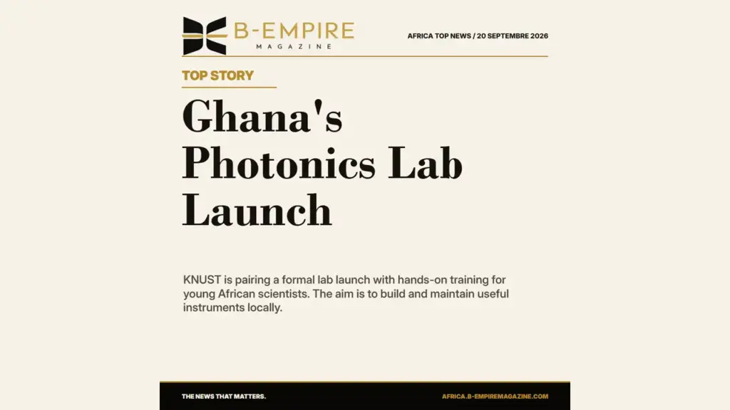 Ghana's KNUST Readies Photonics Lab Launch for African Health and Safety Research
